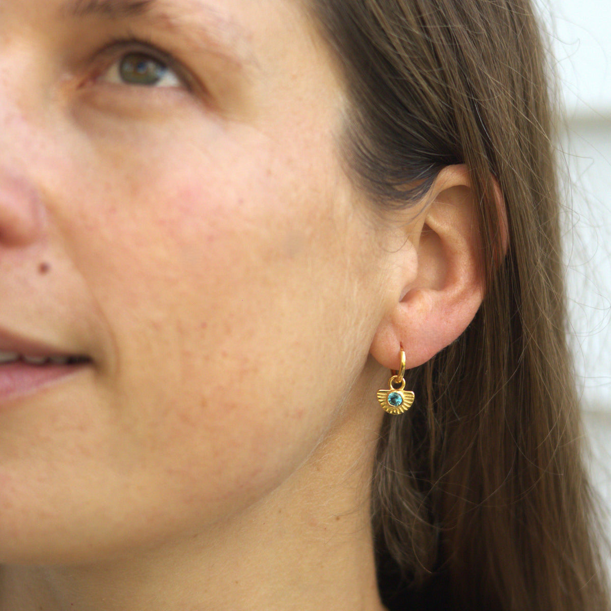 Solstice Gold Huggie Earrings