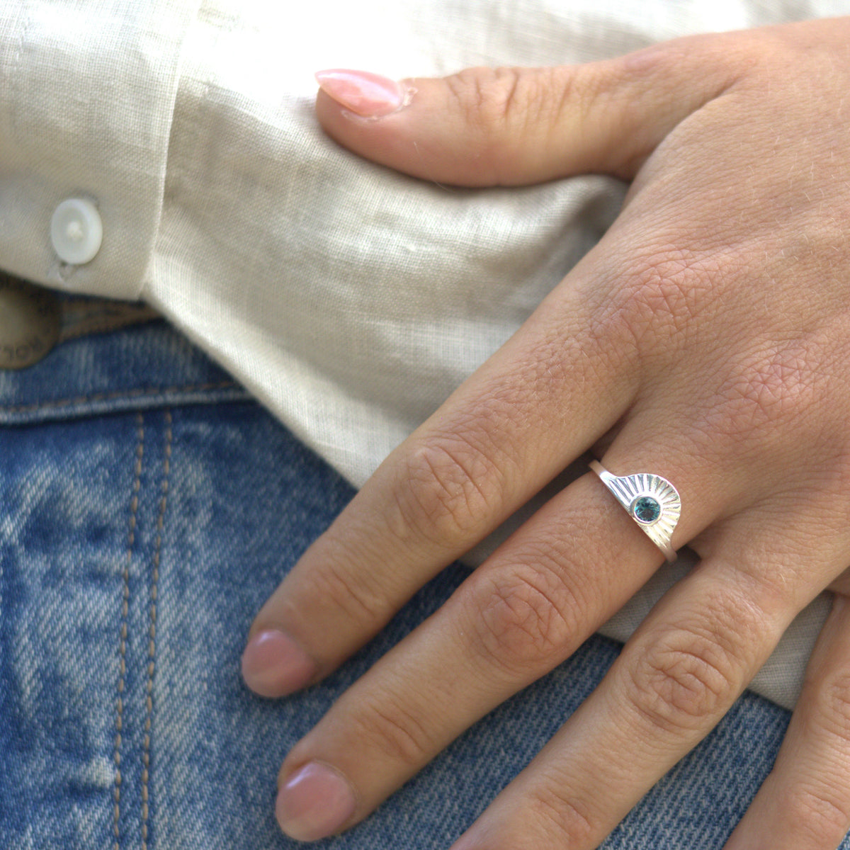 Solstice Silver Ring