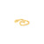 Wave Gold Toe Ring