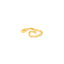 Wave Gold Toe Ring