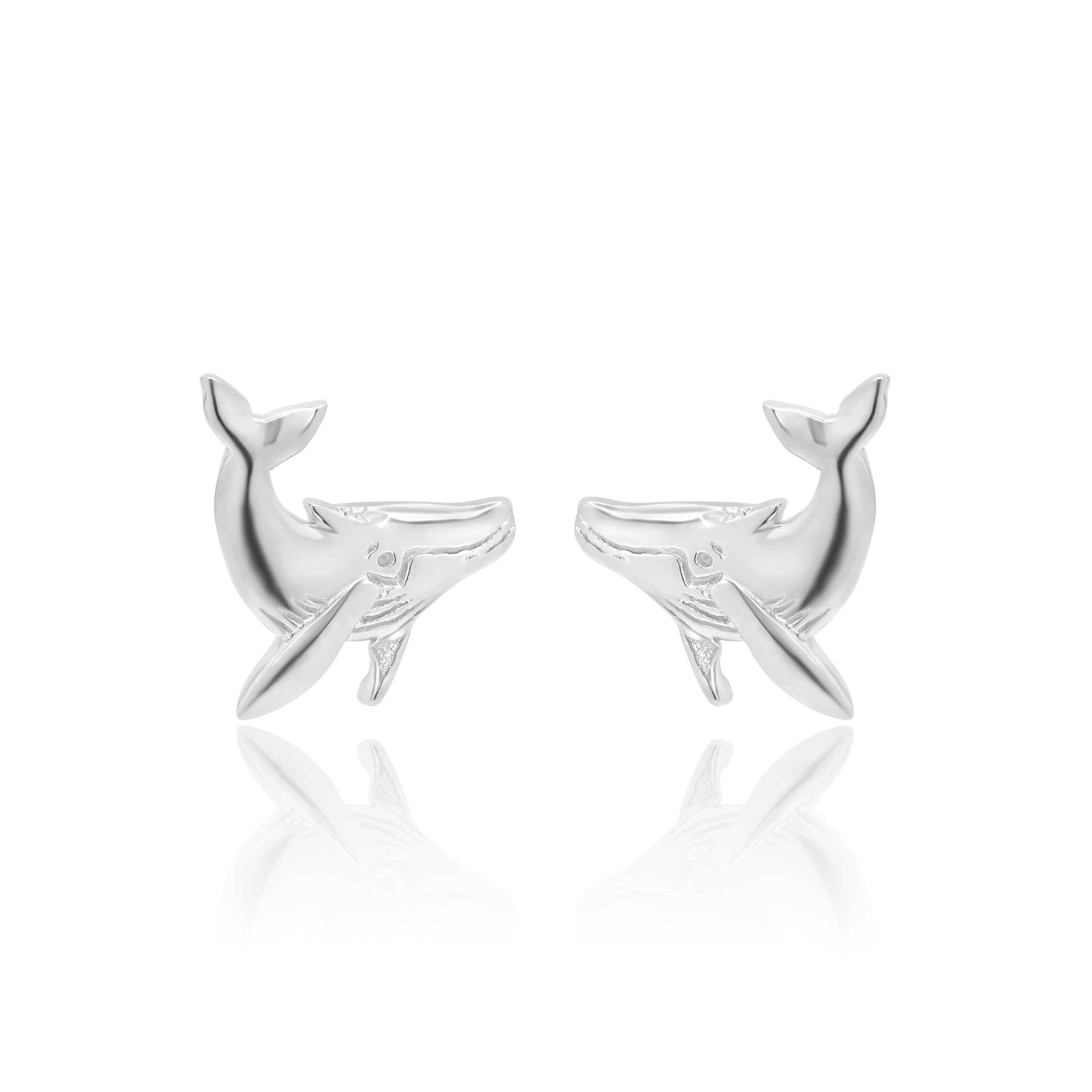 Whale Stud Silver