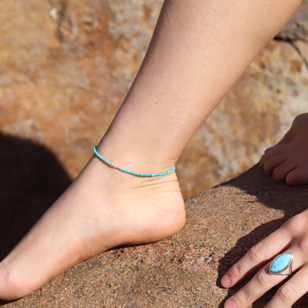 Analise Turquoise Anklet WHOLESALE