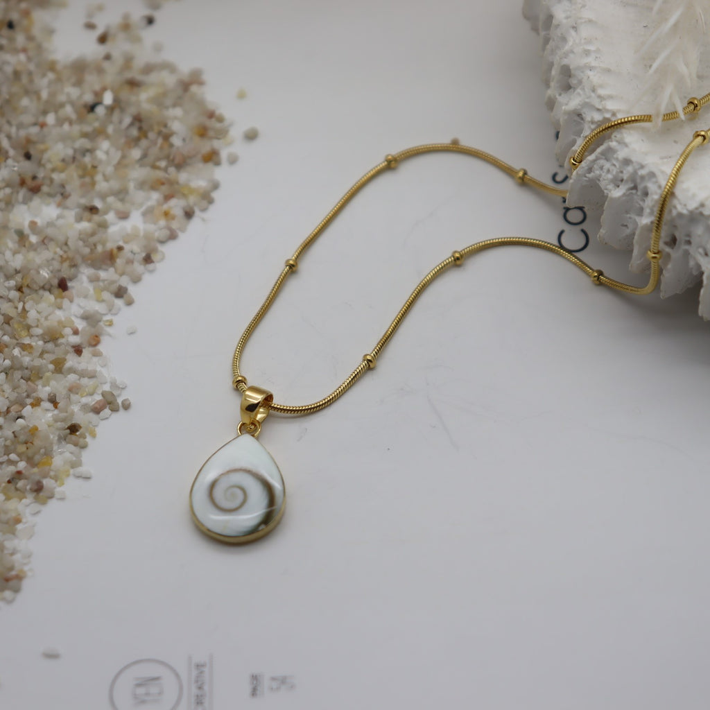 Arien Shiva Eye Gold Necklace