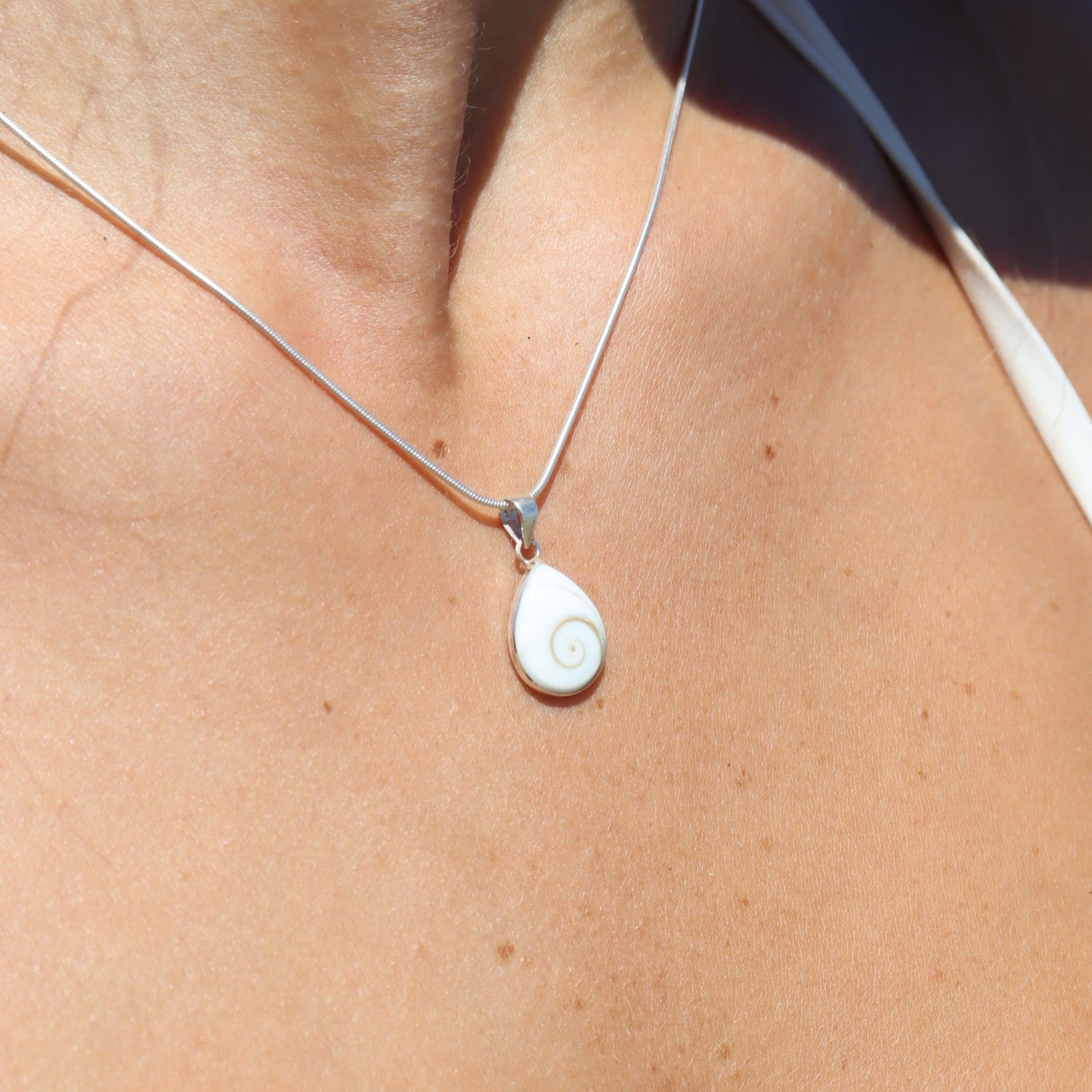 Arien Shiva Eye Silver Necklace WHOLESALE