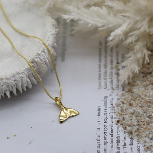 Artio Whale Tail Gold Necklace WHOLESALE