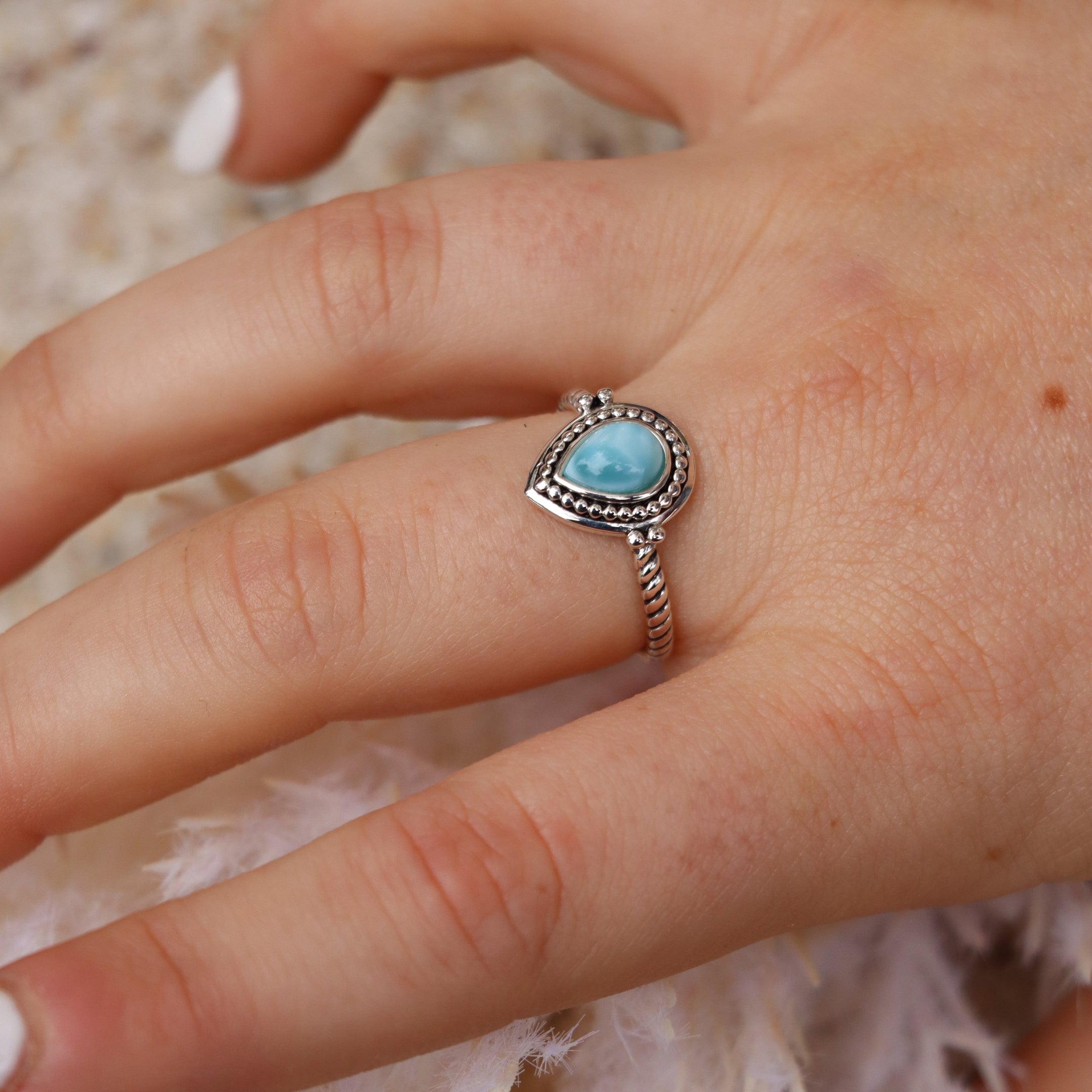 Bello Larimar Ring WHOLESALE