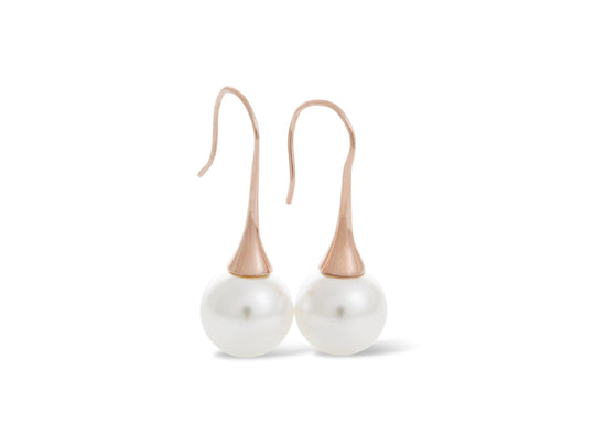 Round 12 mm Pearl Drop Rose Gold WHOLESALE