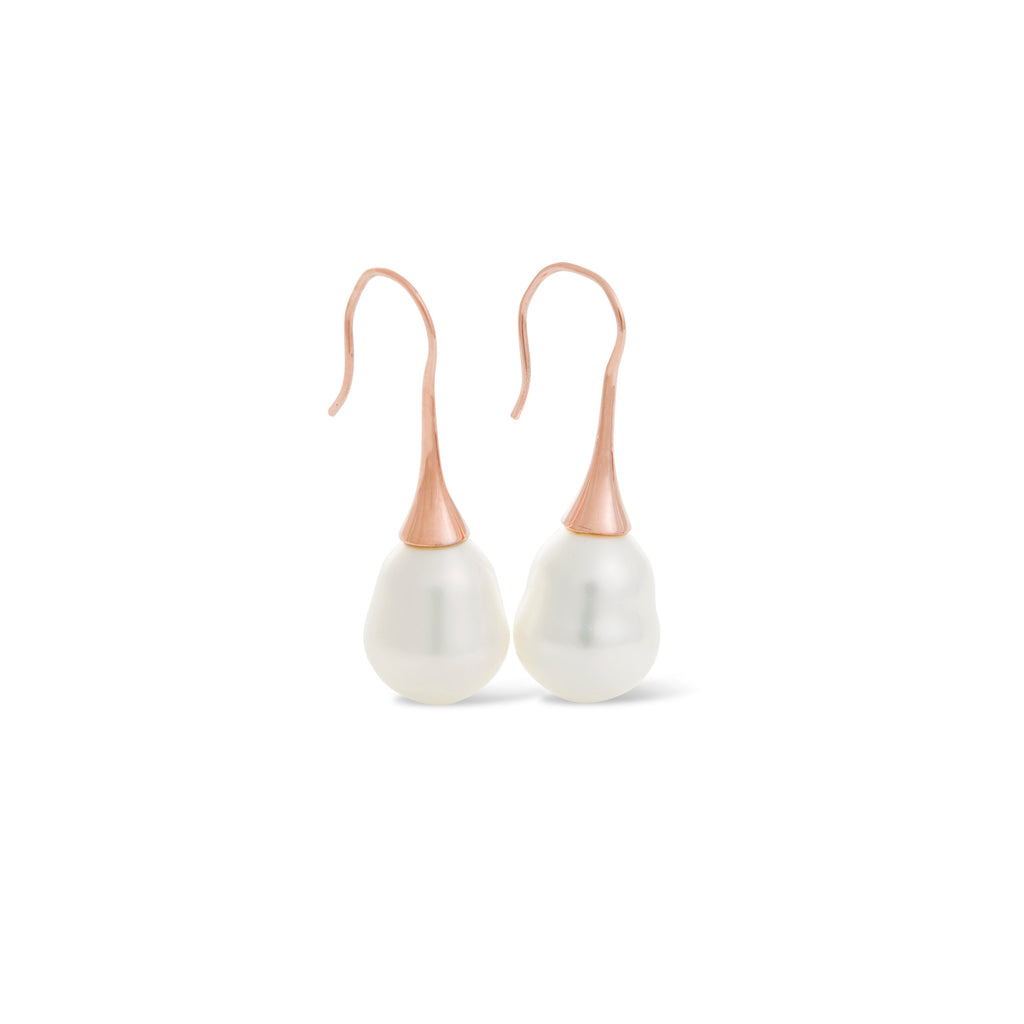 Baroque Rose Gold Pearl Earring WHOLESALE