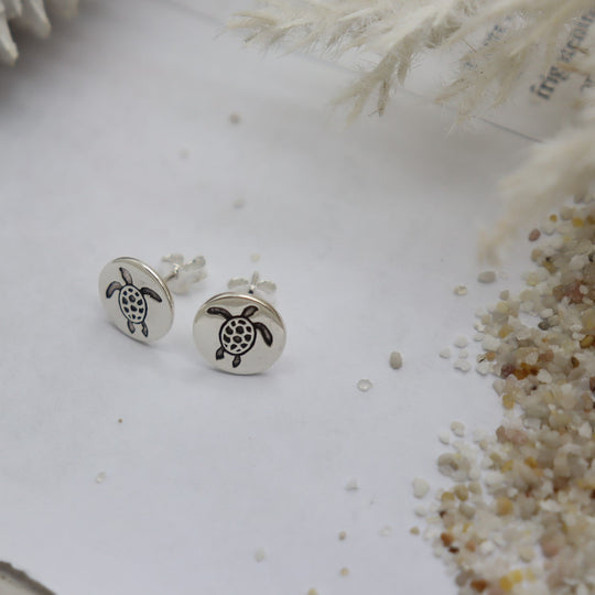 Etched Turtle Stud WHOLESALE
