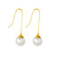 Fluted Pearl Drop Gold WHOLESALE