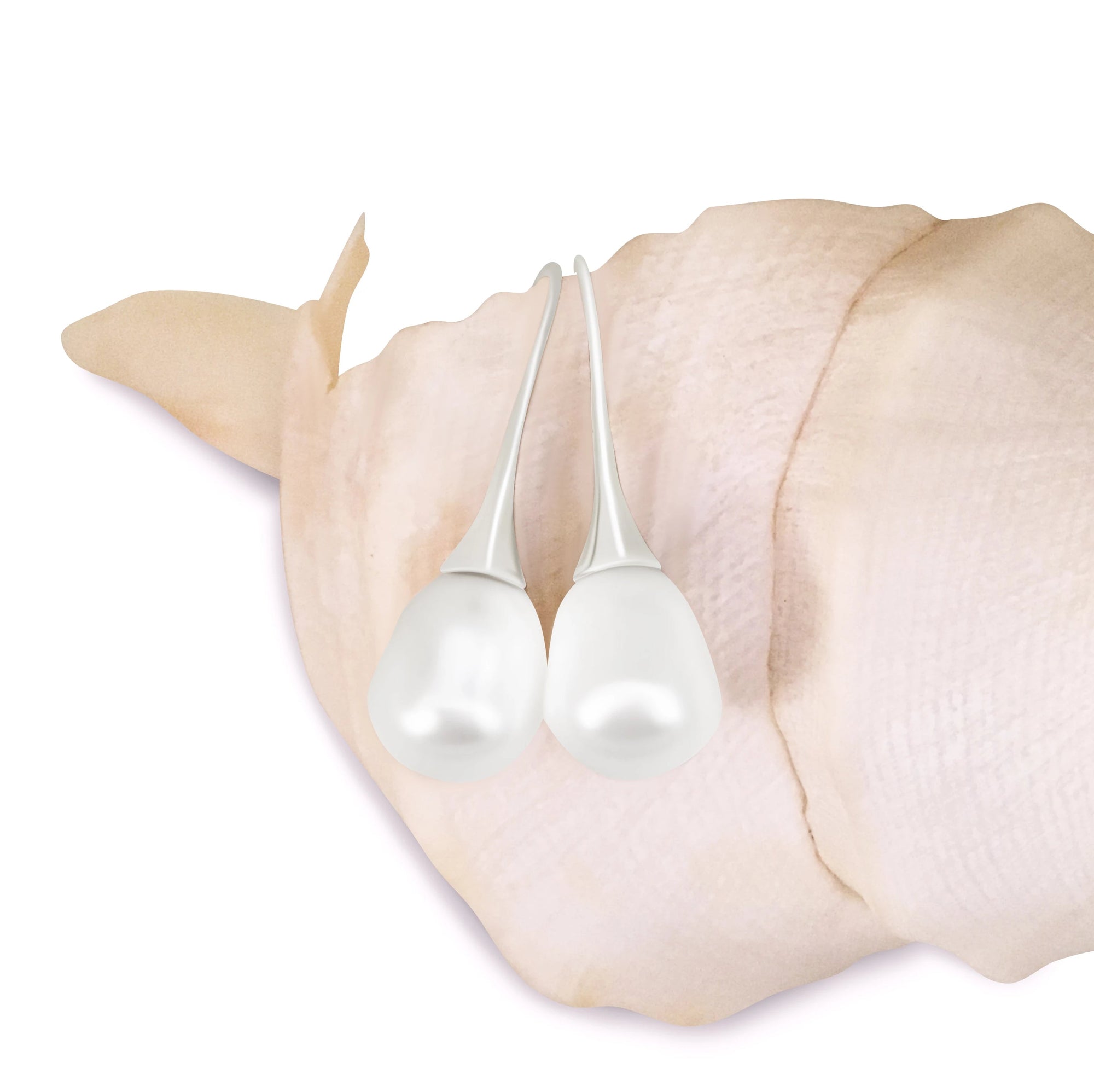 Baroque Pearl Drop Silver