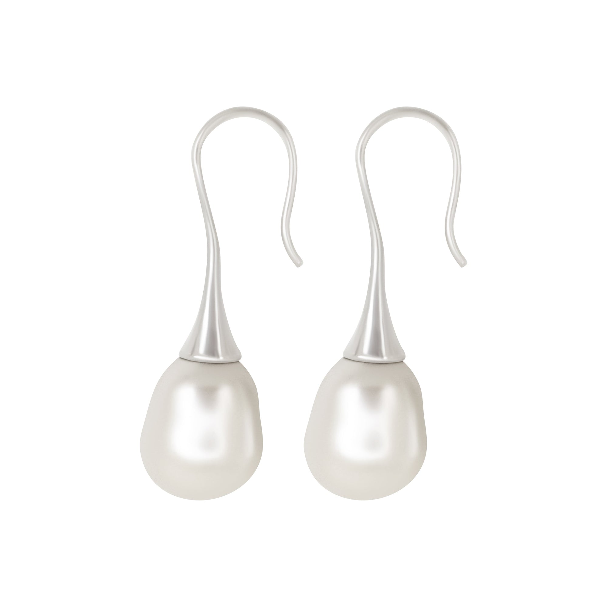 Baroque Pearl Drop Silver