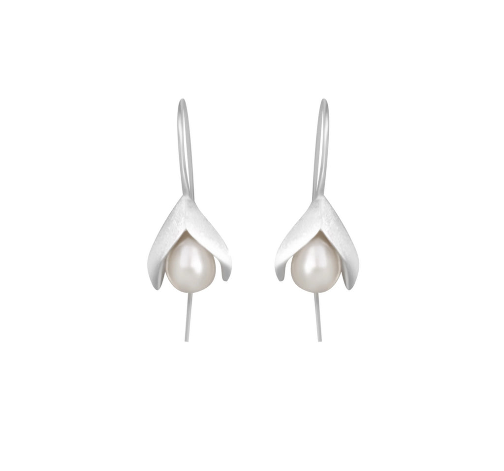Tulip Pearl Earring Drop