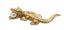Crocodile Necklace  - Gold with Freshwater Pearl