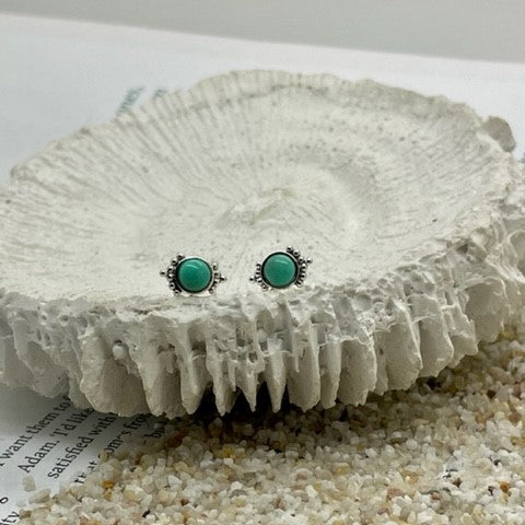Eva Stud Turquoise