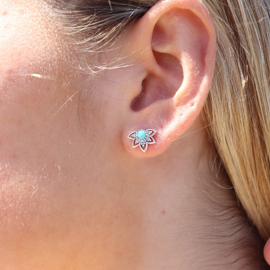 Lotus Turquoise Stud WHOLESALE