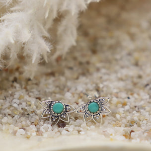 Lotus Turquoise Stud