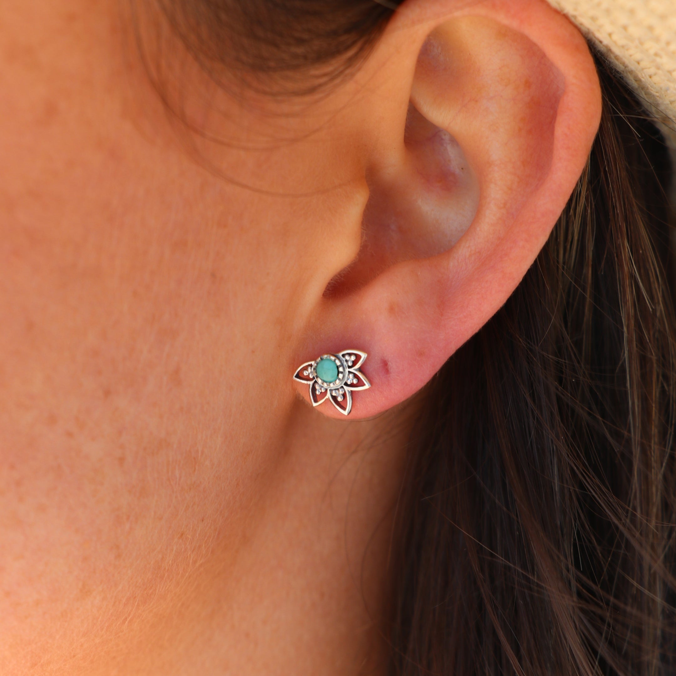 Lotus Turquoise Stud WHOLESALE