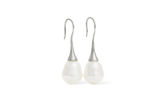 Baroque Pearl Drop Silver