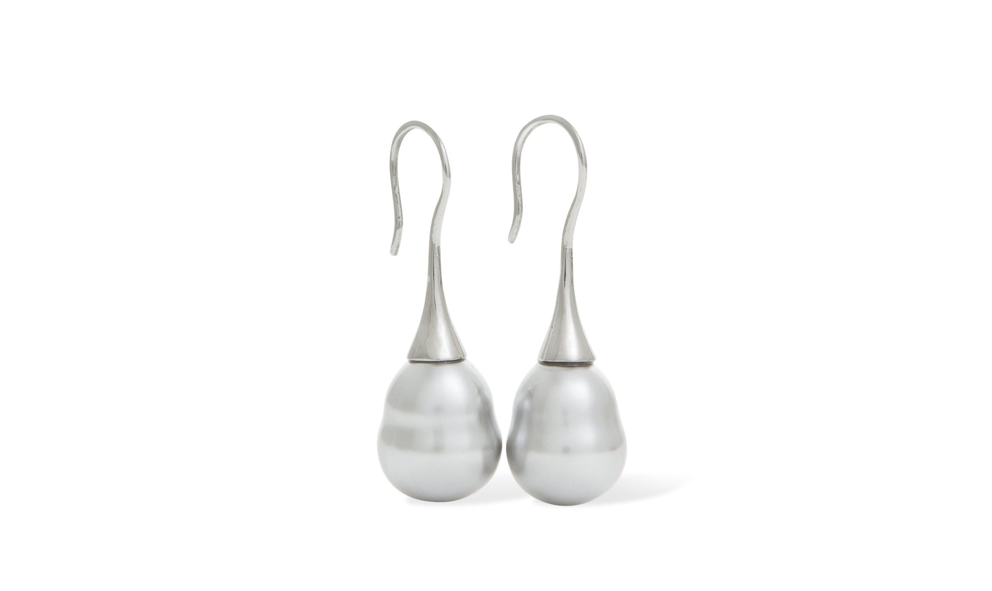 Baroque Pearl Drop Silver